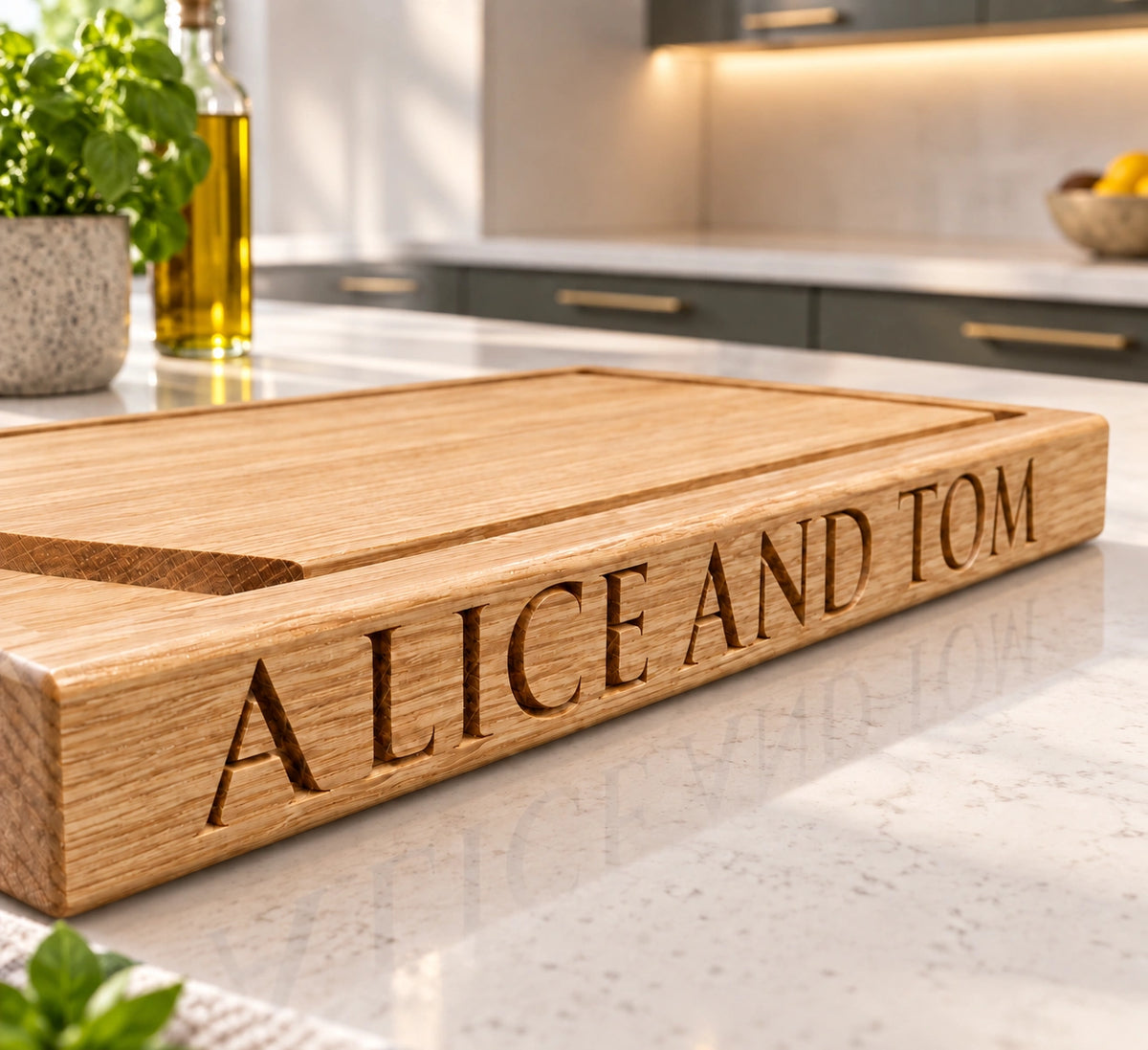 Personalised Oak Carving Board